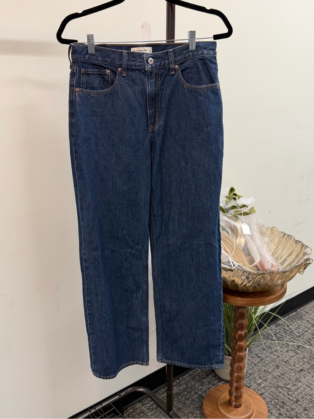 Abercrombie & Fitch Dark Blue Straight Jeans